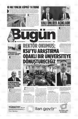 KAHRAMANMARAŞ'TA BUGÜN